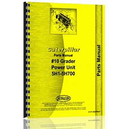 Fits Caterpillar Grader 10 Diesel Engine and Comp. Only (5H1-5H700) Parts Manual